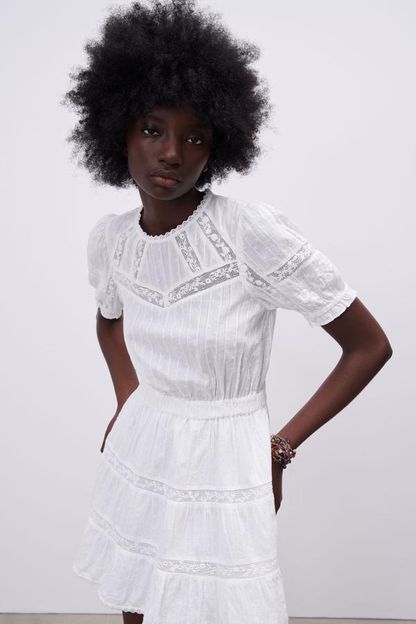 Los vestidos blancos más bonitos están en Zara