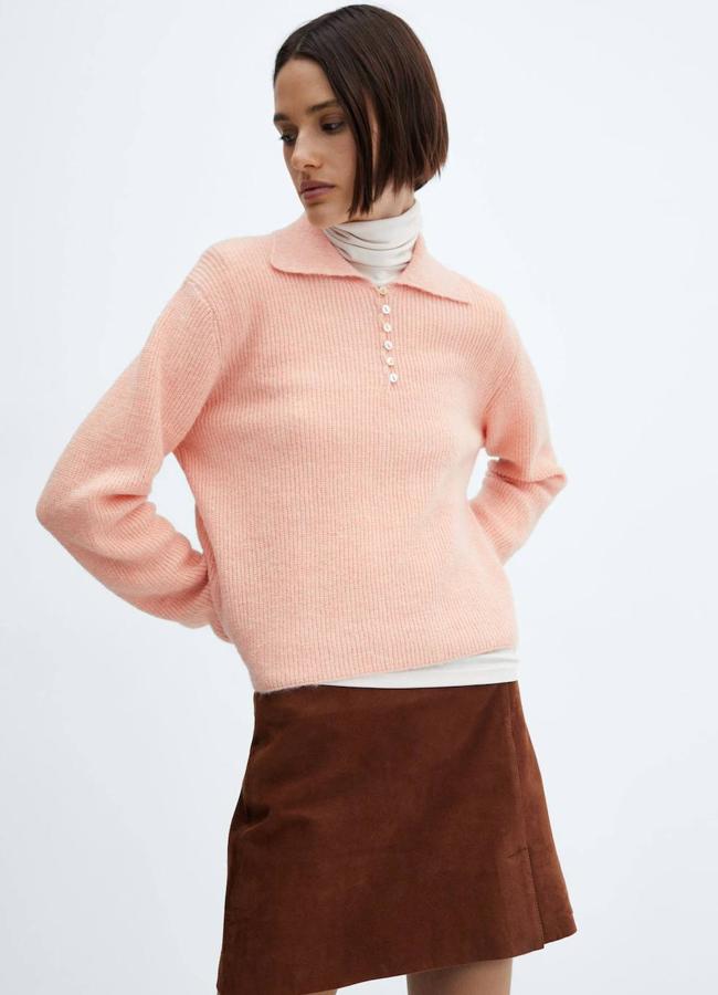 Jersey rosa tipo polo