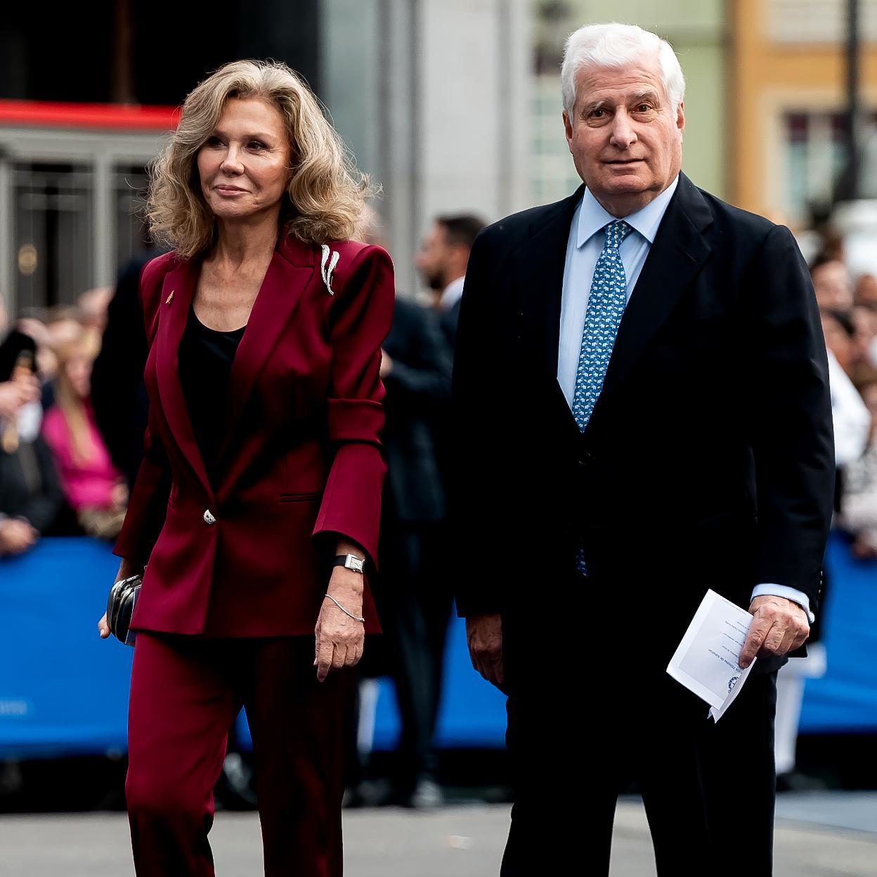 Carlos Fitz-James Martínez de Irujo con Alicia Koplowits en los Premios Princesa de Asturias de 2022./getty images