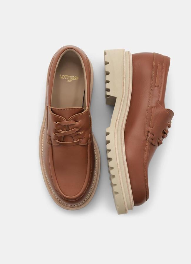 Mocasines bluchers marrones